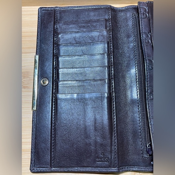 Gucci Long Wallet in brown Guccissima leather. - Picture 13 of 16